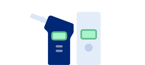 アルコール検知器のイラスト