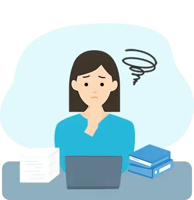 業務効率の低下という現場管理の課題に悩んでいる社員