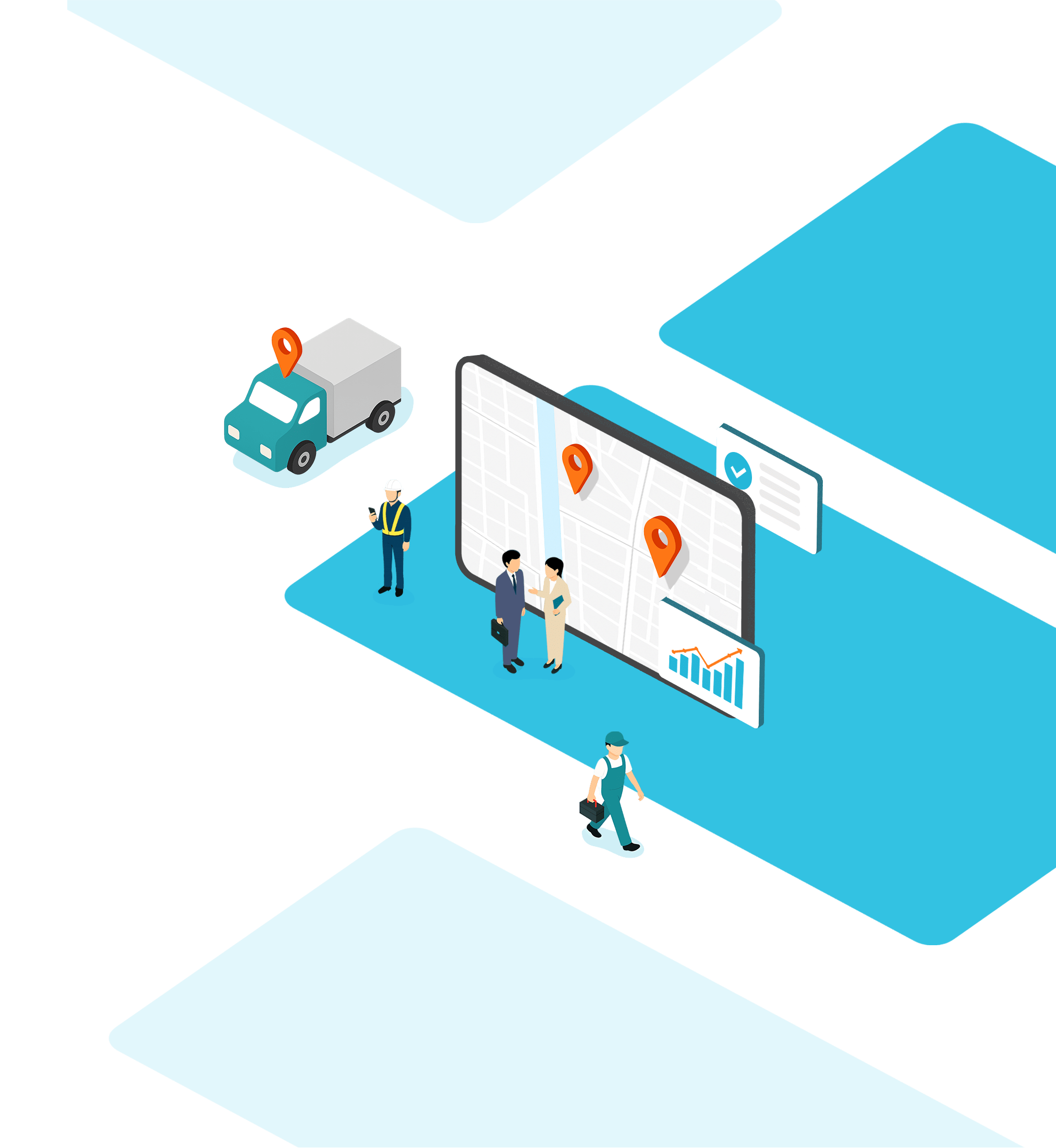 位置情報をもとに業務を効率化し、DX化を進めるITクラウドツール